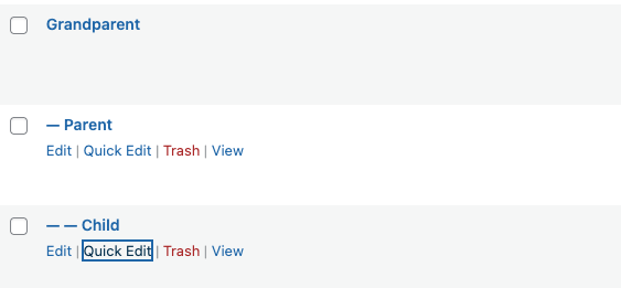 Page Hierarchy