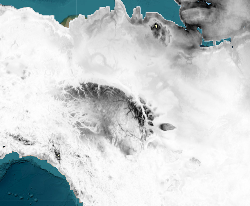 Figure 10. Standard deviation of June precipitation predictions from three deep learning models in the western arctic. Darker colors indicate higher variation among predictions, which likely is a proxy for prediction uncertainty.
