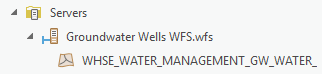 WFS Connection for only Groundwater Wells