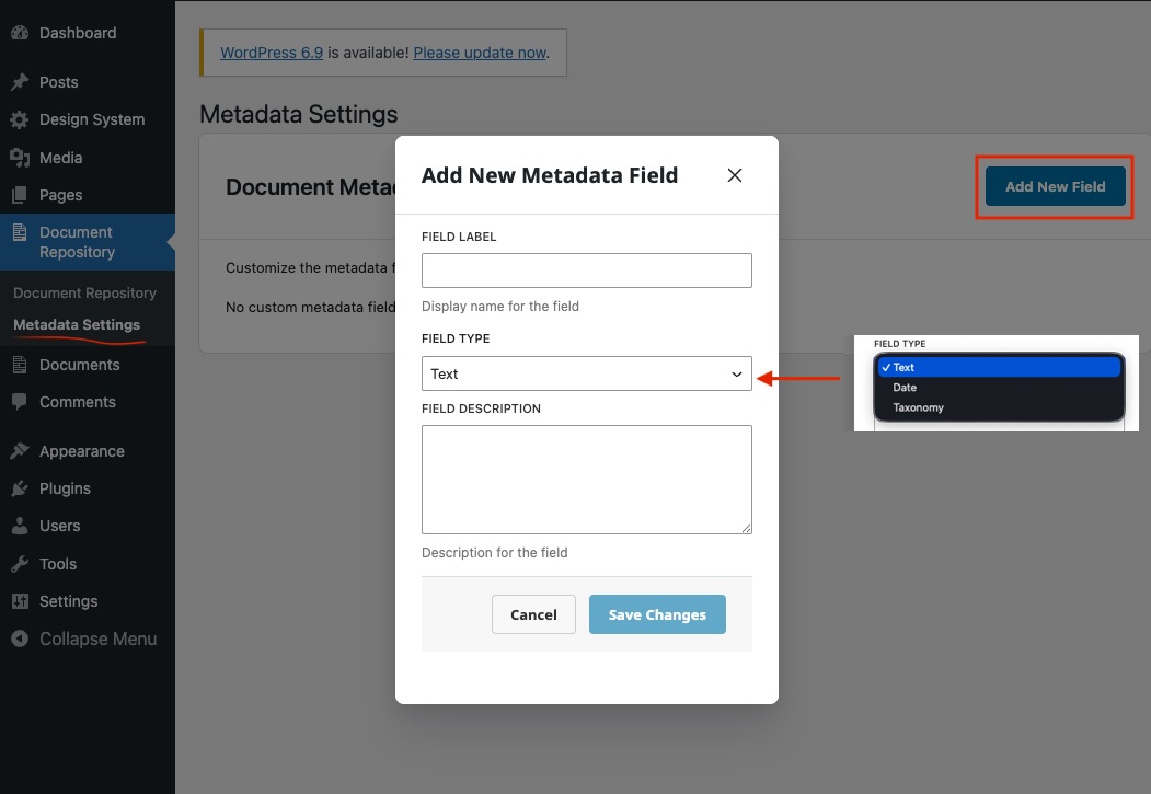 Metadata Settings Overview: