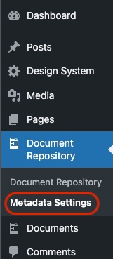 Where To Find Metadata Settings